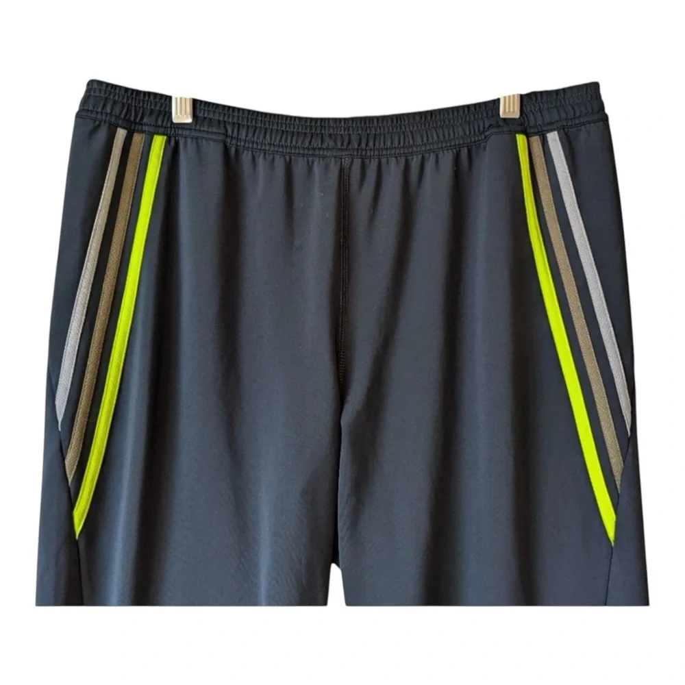 Adidas‎ Men’s Training Navy Blue with Green Stripes Track, Size L